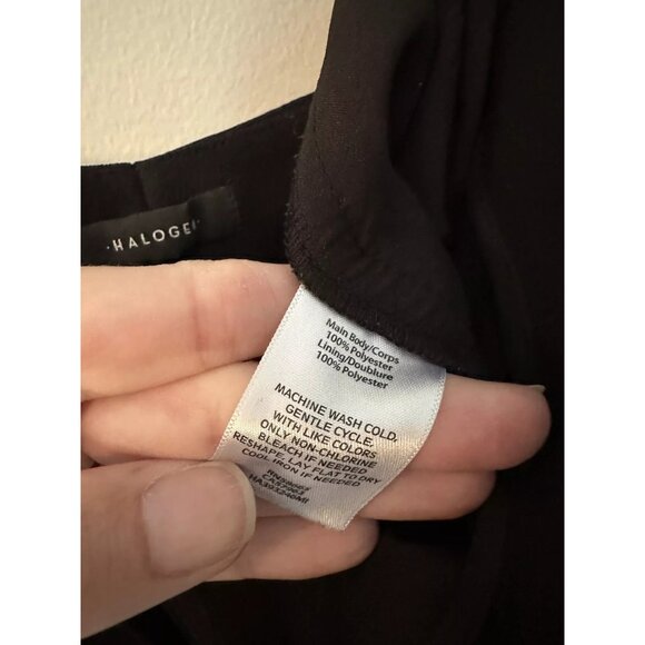 Halogen Dress Pants Womens 20 Black Straight Taylor Fit Mid Rise Pockets - Picture 8 of 8